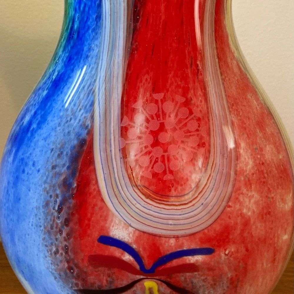 ☘️Murano Italian Art Glass Double Sided Vase - Picture 4 of 7